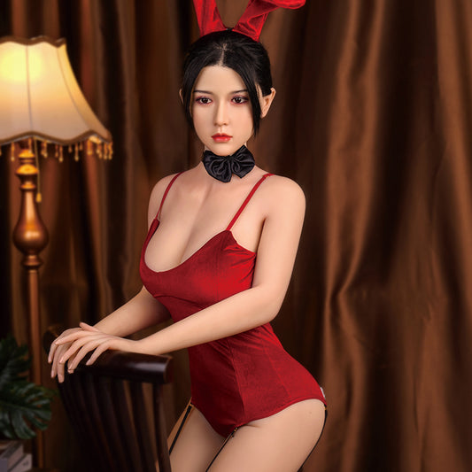 Best-selling bunny girl 169cm Full Solid Doll, Silicone Male Non-Inflatable Realistic Experience Pavilion Private Zone Sex Toys Intelligent